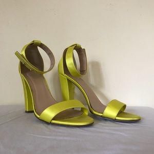 J.Crew Satin Strappy Block Heels